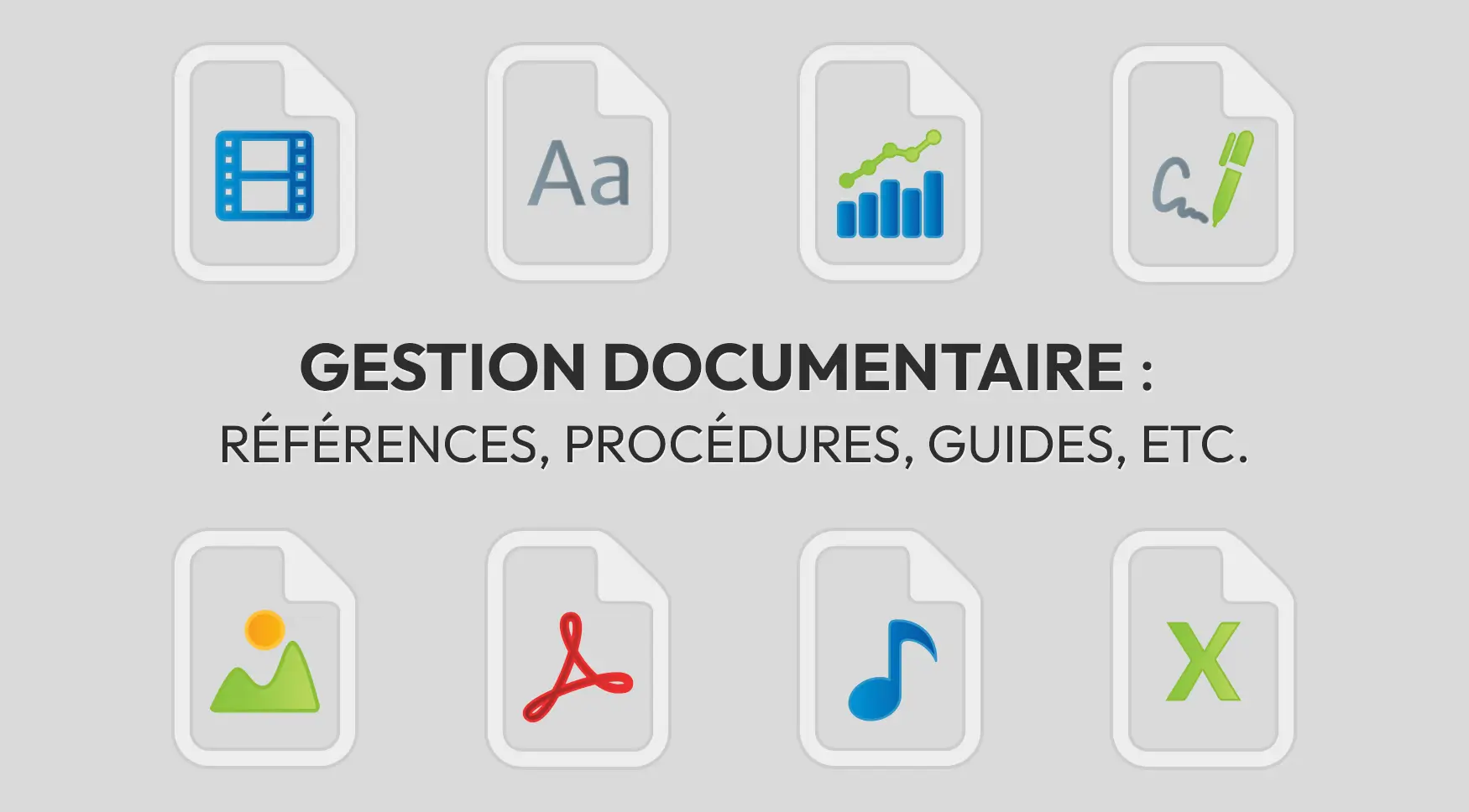 Gestion documentaire : références, procédures, guides, etc.