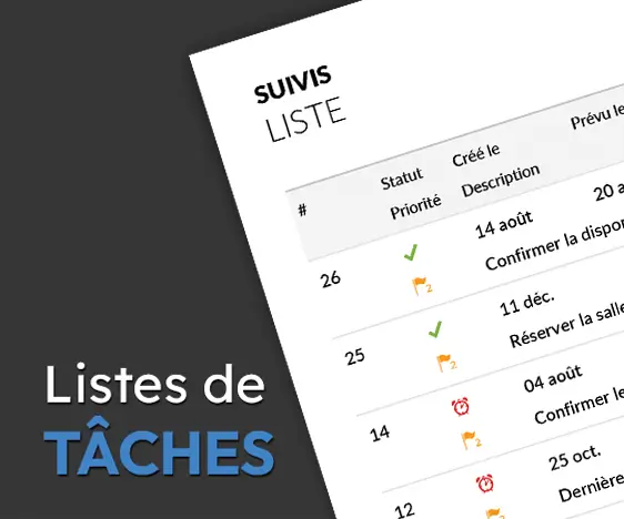 Listes de tâches