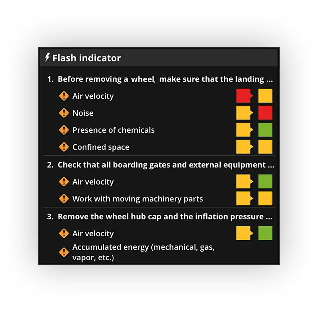 Flash indicator