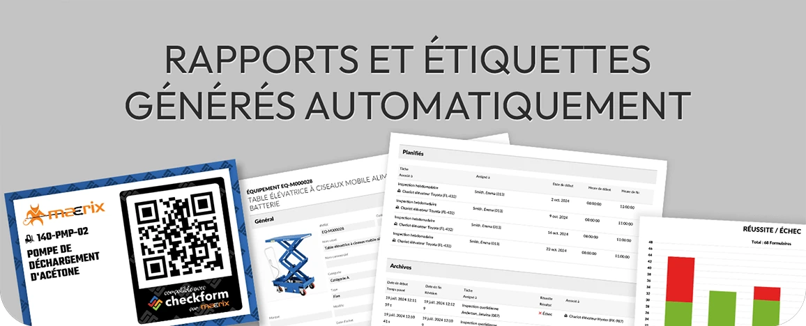 Rapport et étiquettes générés automatiquement