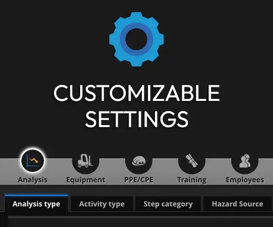 Customizable settings