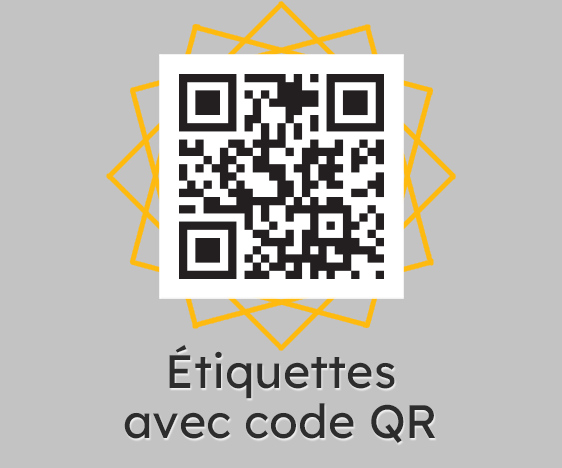 Étiquettes avec code QR