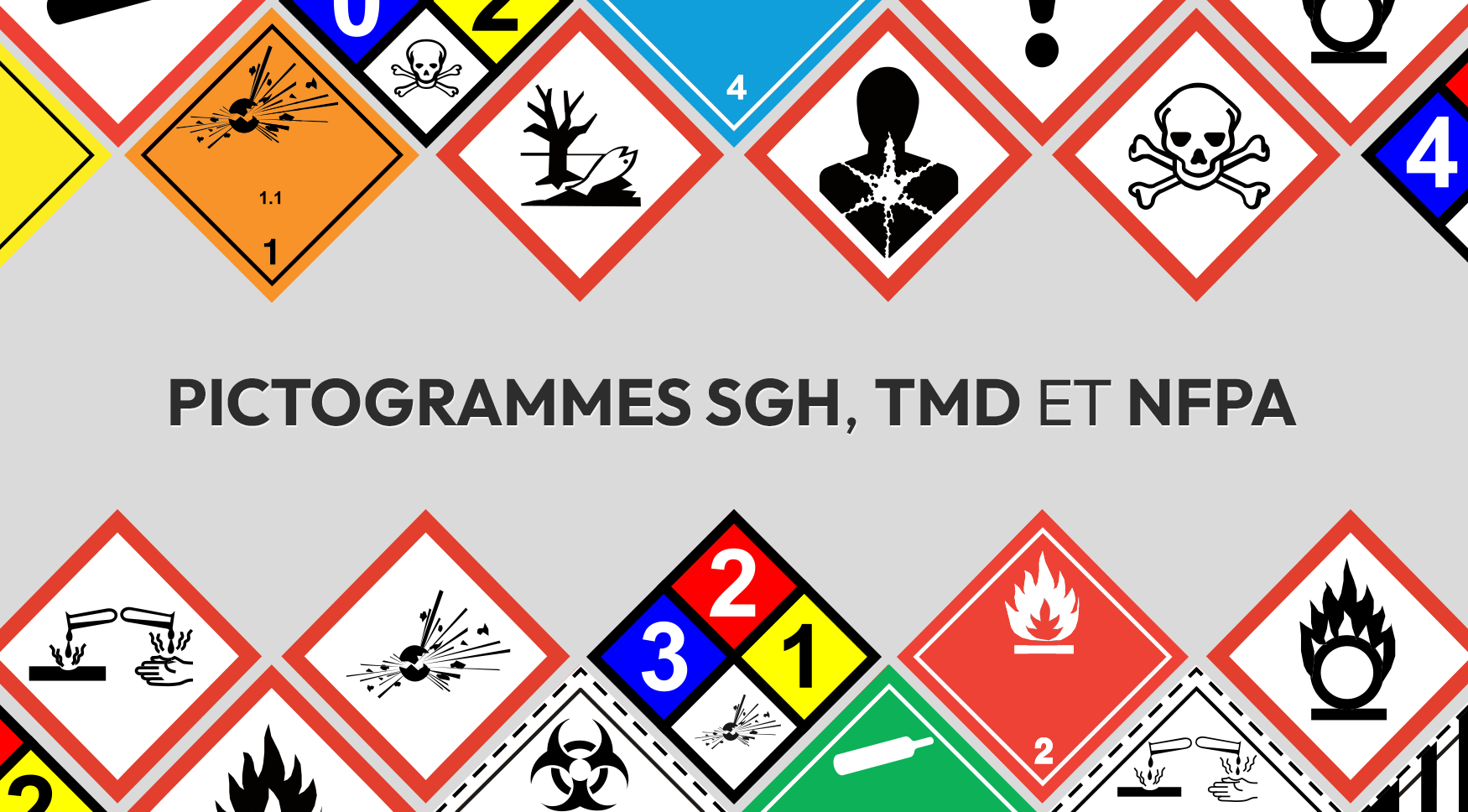 Pictogrammes SGH, TMD et NFPA