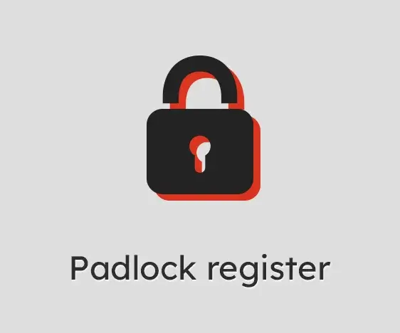 Padlock register