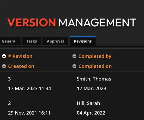 Version management