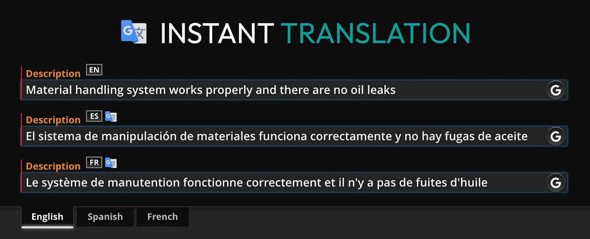 Instant translation