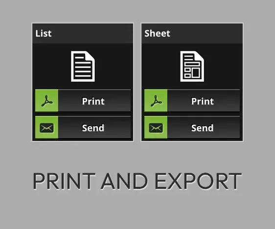 Print and export