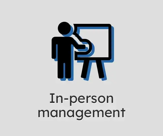 In-person management